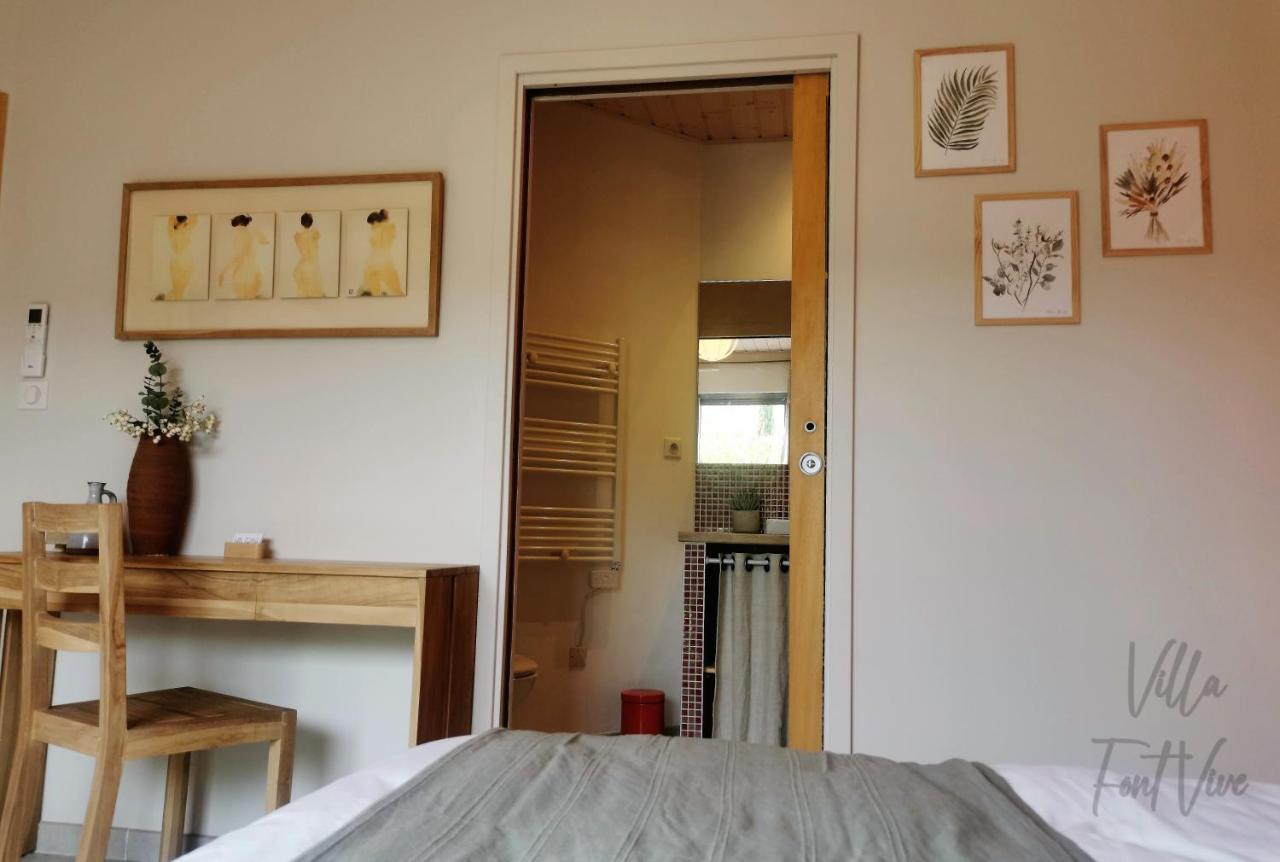 Villa Font Vive - Chambres D'Hotes Eco-Labellisees Avec Cuisine - Confort, Calme Et Vue Exceptionnels ! Grospierres Exteriör bild