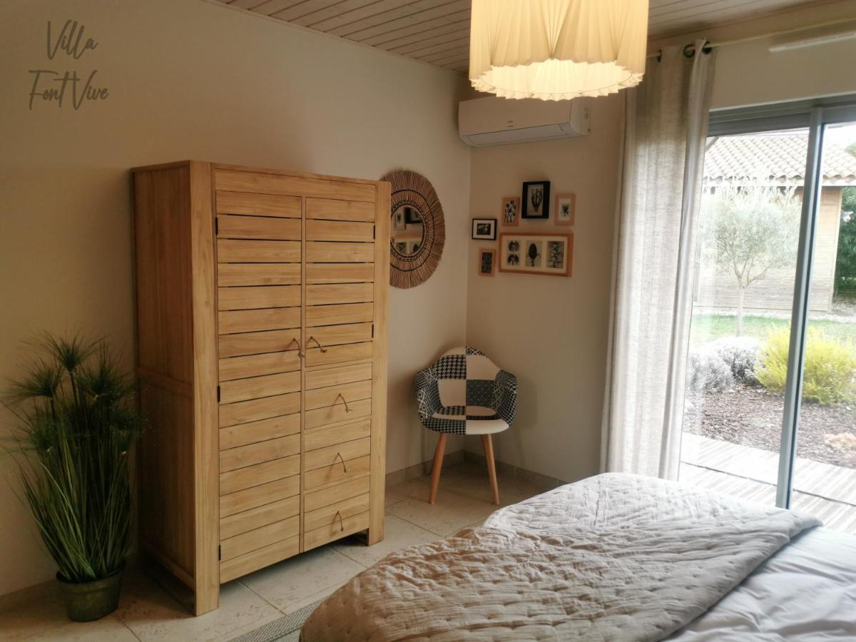 Villa Font Vive - Chambres D'Hotes Eco-Labellisees Avec Cuisine - Confort, Calme Et Vue Exceptionnels ! Grospierres Exteriör bild