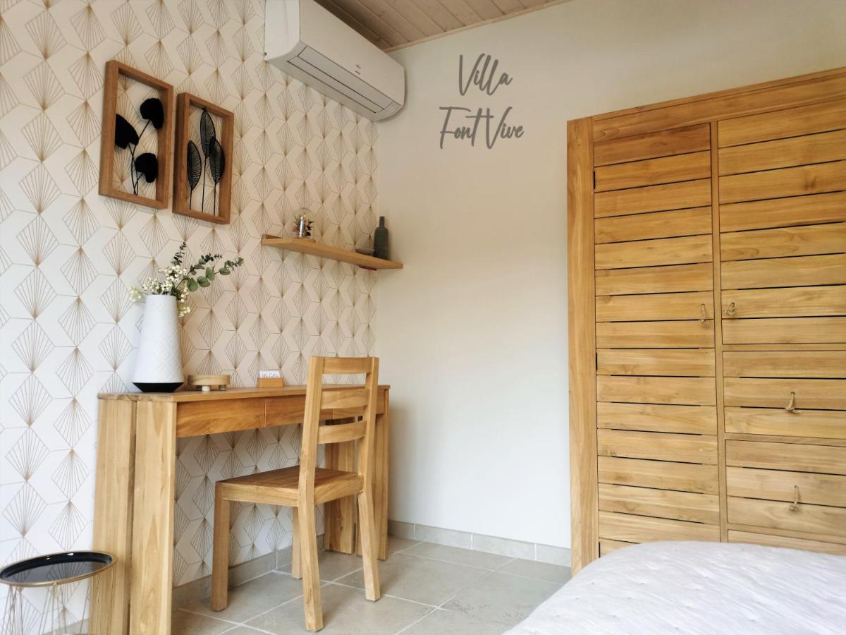 Villa Font Vive - Chambres D'Hotes Eco-Labellisees Avec Cuisine - Confort, Calme Et Vue Exceptionnels ! Grospierres Exteriör bild