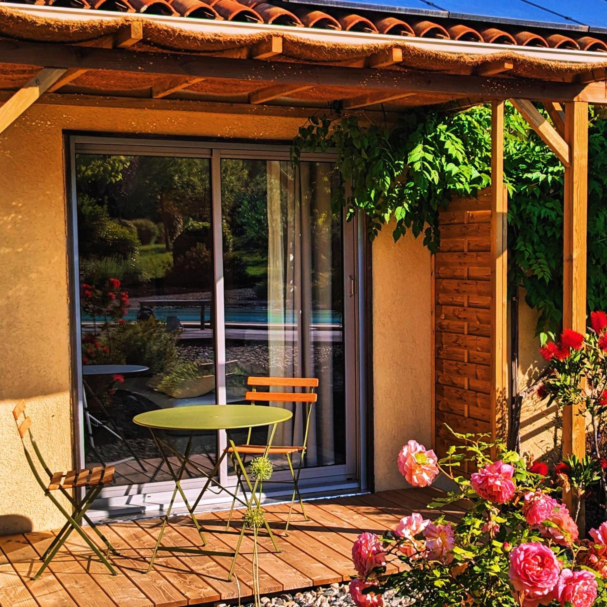 Villa Font Vive - Chambres D'Hotes Eco-Labellisees Avec Cuisine - Confort, Calme Et Vue Exceptionnels ! Grospierres Exteriör bild