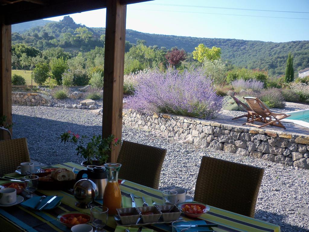 Villa Font Vive - Chambres D'Hotes Eco-Labellisees Avec Cuisine - Confort, Calme Et Vue Exceptionnels ! Grospierres Exteriör bild